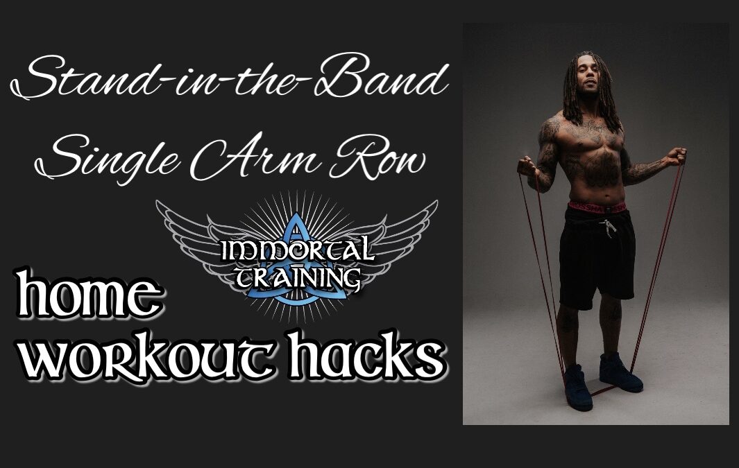 Stand-on-the-Band Single Arm Row