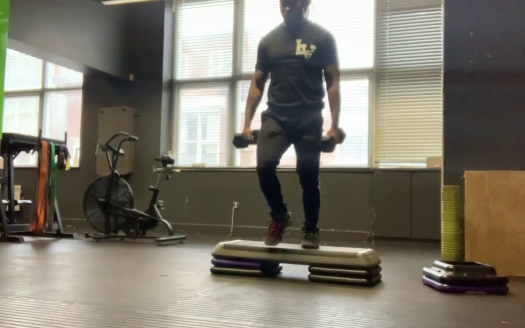 Elevated Short Step Lunges