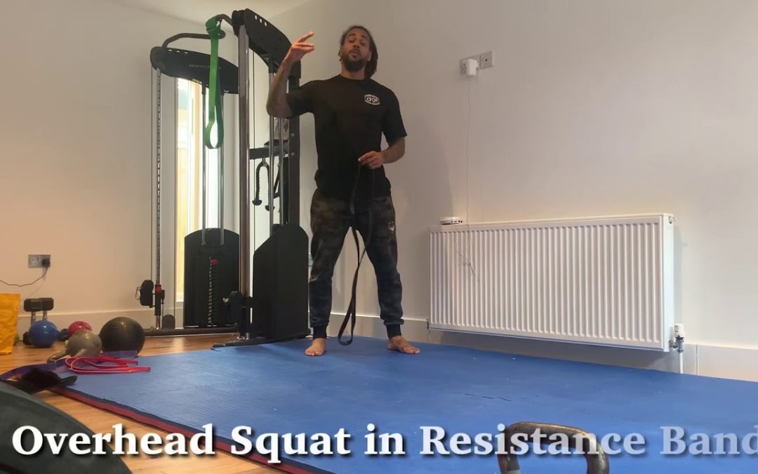 Overhead Squats in Resistance Band