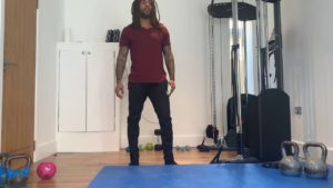 single arm row with resistance band