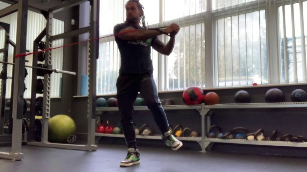 Single Leg Resistance Band Wood Chop Immortal Training Oxford